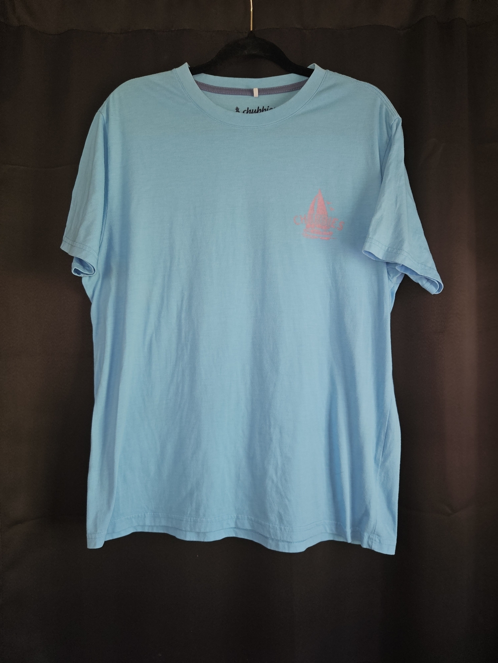Chubbies Men’s Light Blue Graphic T-Shirt Sailboat Logo - Size M